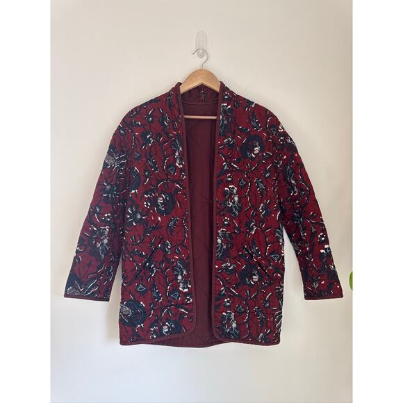 Isabel Marant Étoile Daca Quilted Floral Reversible Lightweight Jacket - Picture 5 of 10